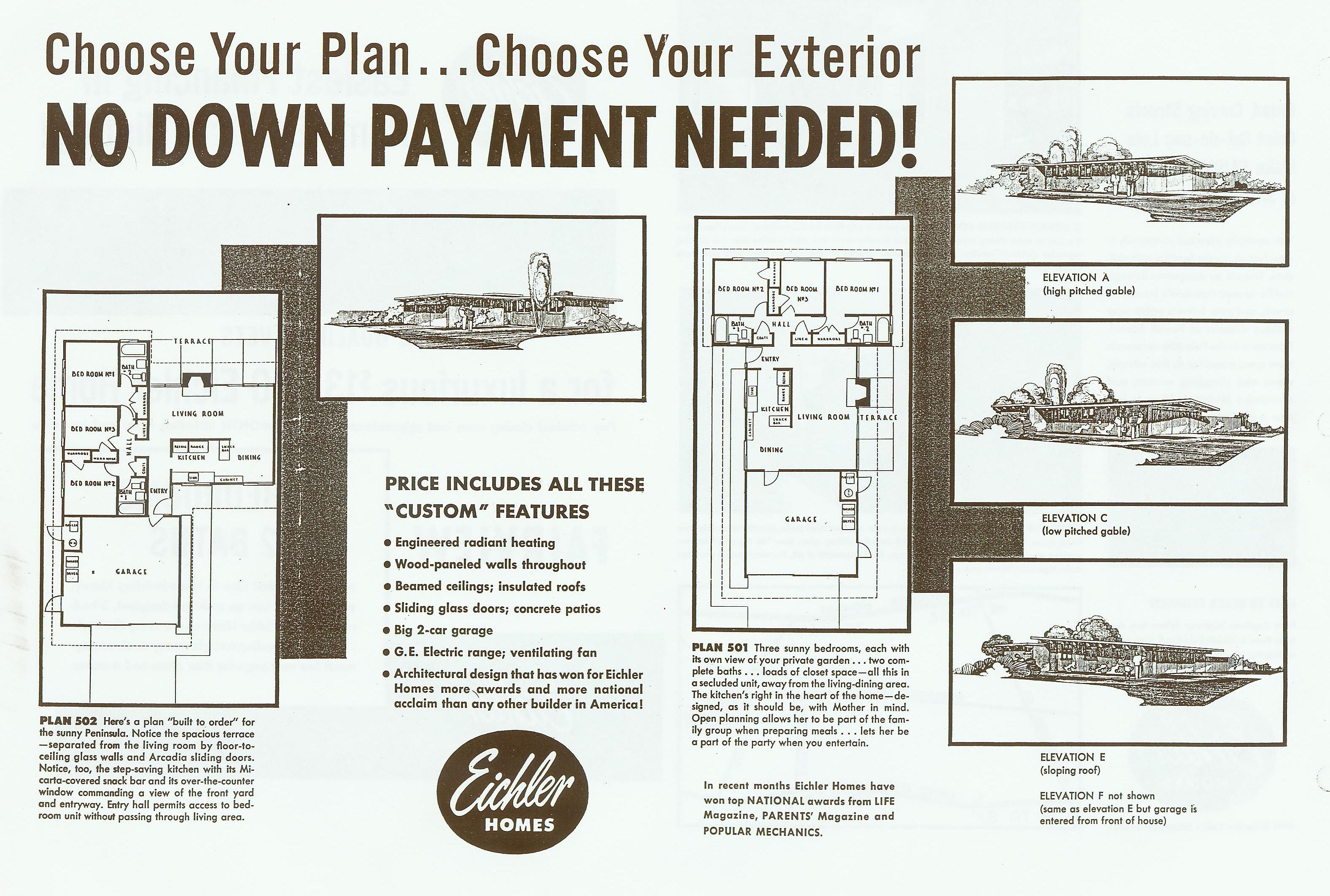 Eichler Home Advertisements