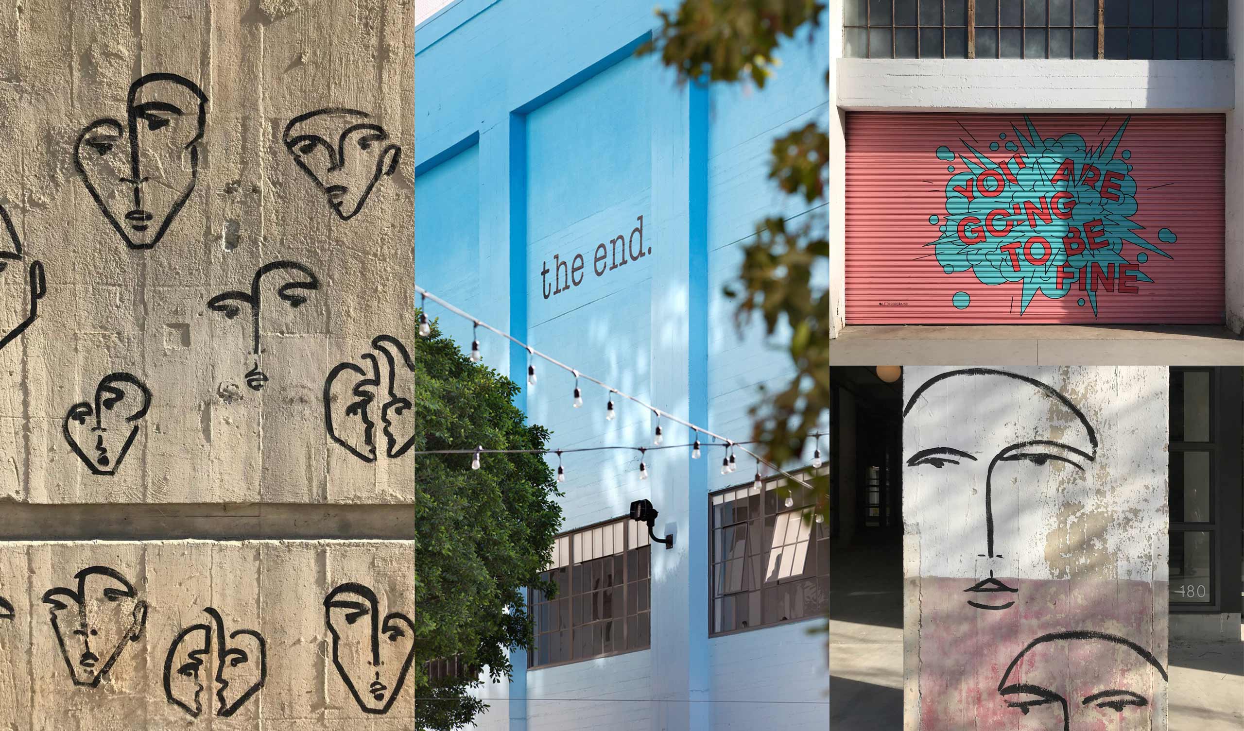 ROW DTLA branding elements collage