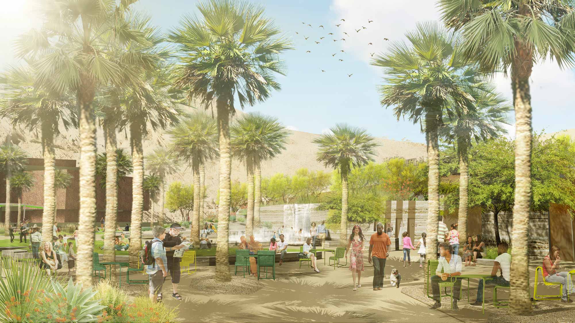rendering of Palm Springs Park