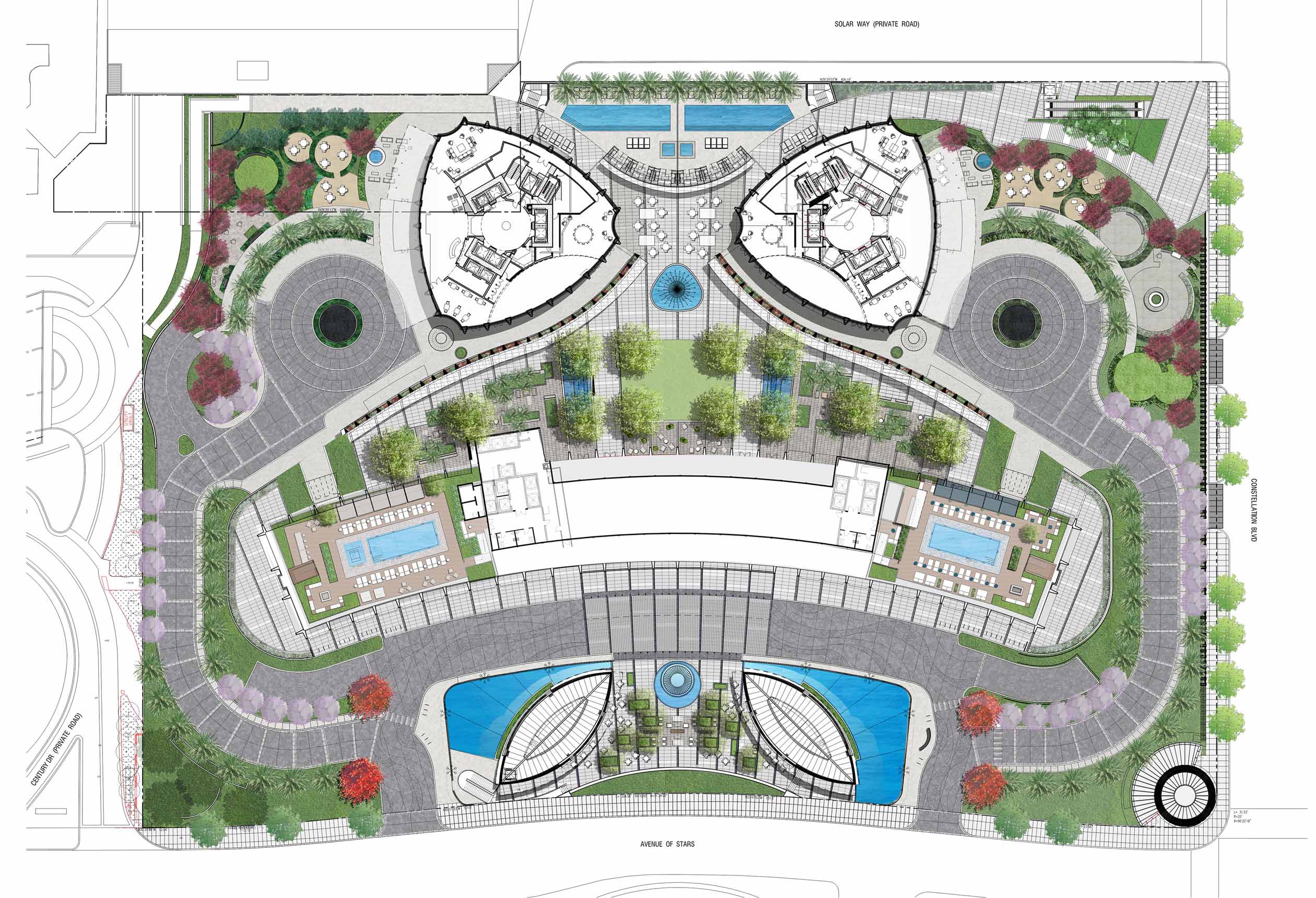 Century Plaza Hotel Site Plan