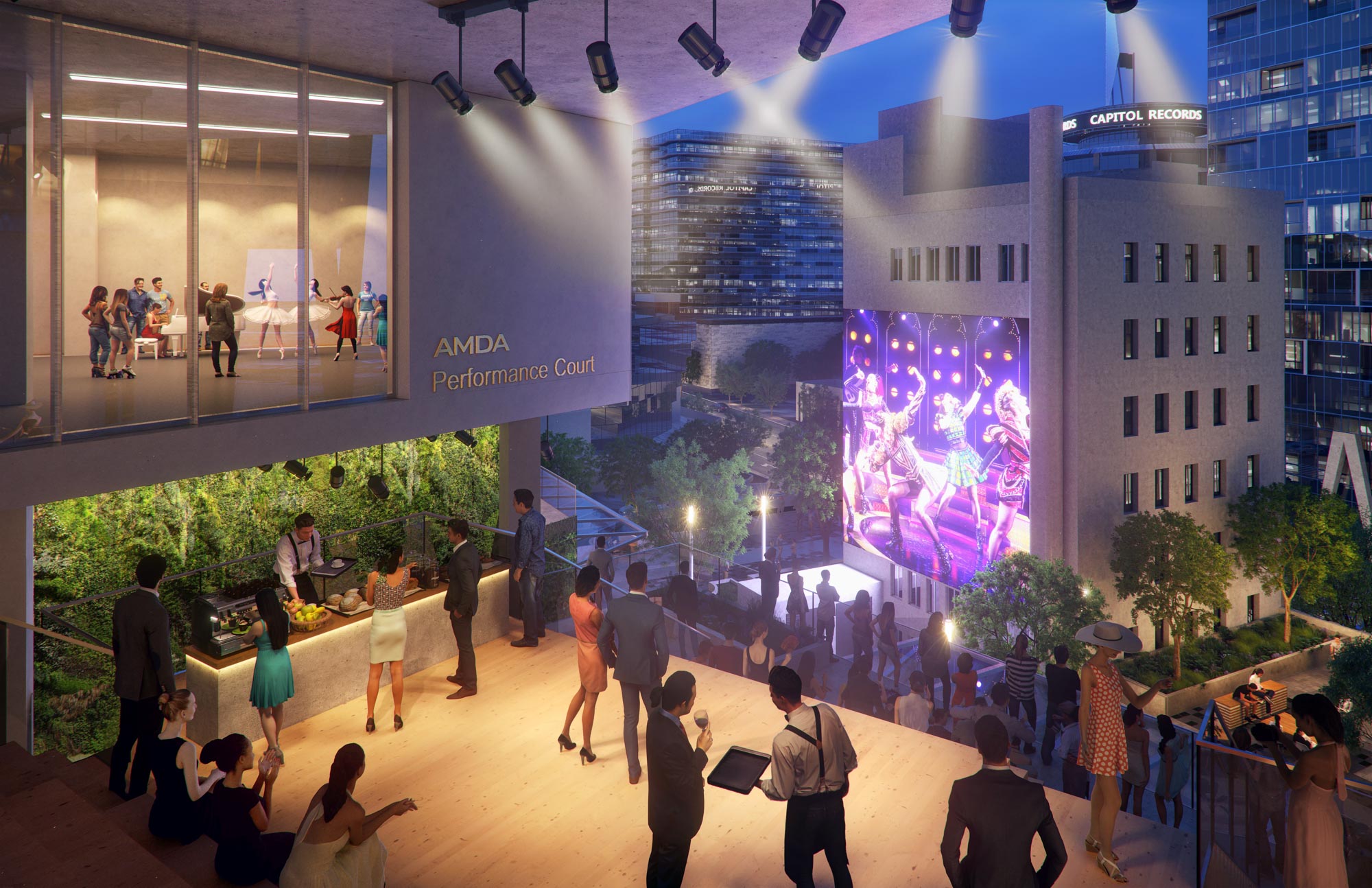 AMDA at Vine Center performance court rendering