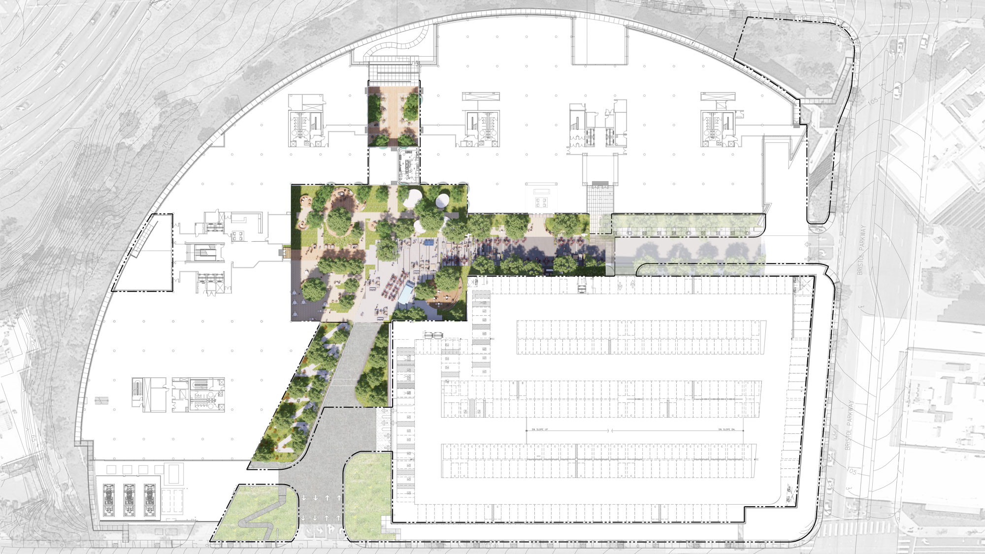 800-900 Corporate Pointe site plan