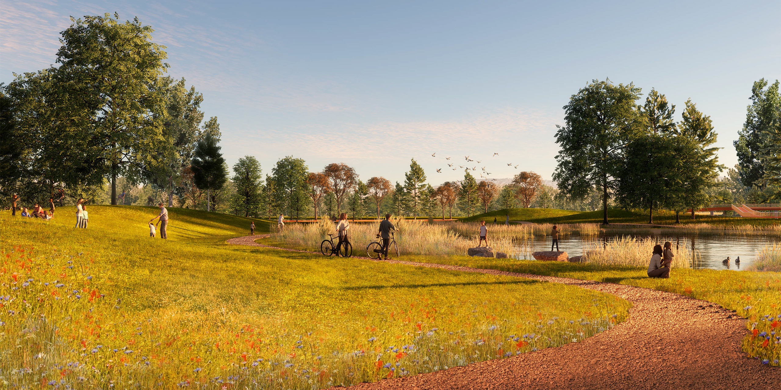 The Wetland Pond at the proposed Expo Idaho Park