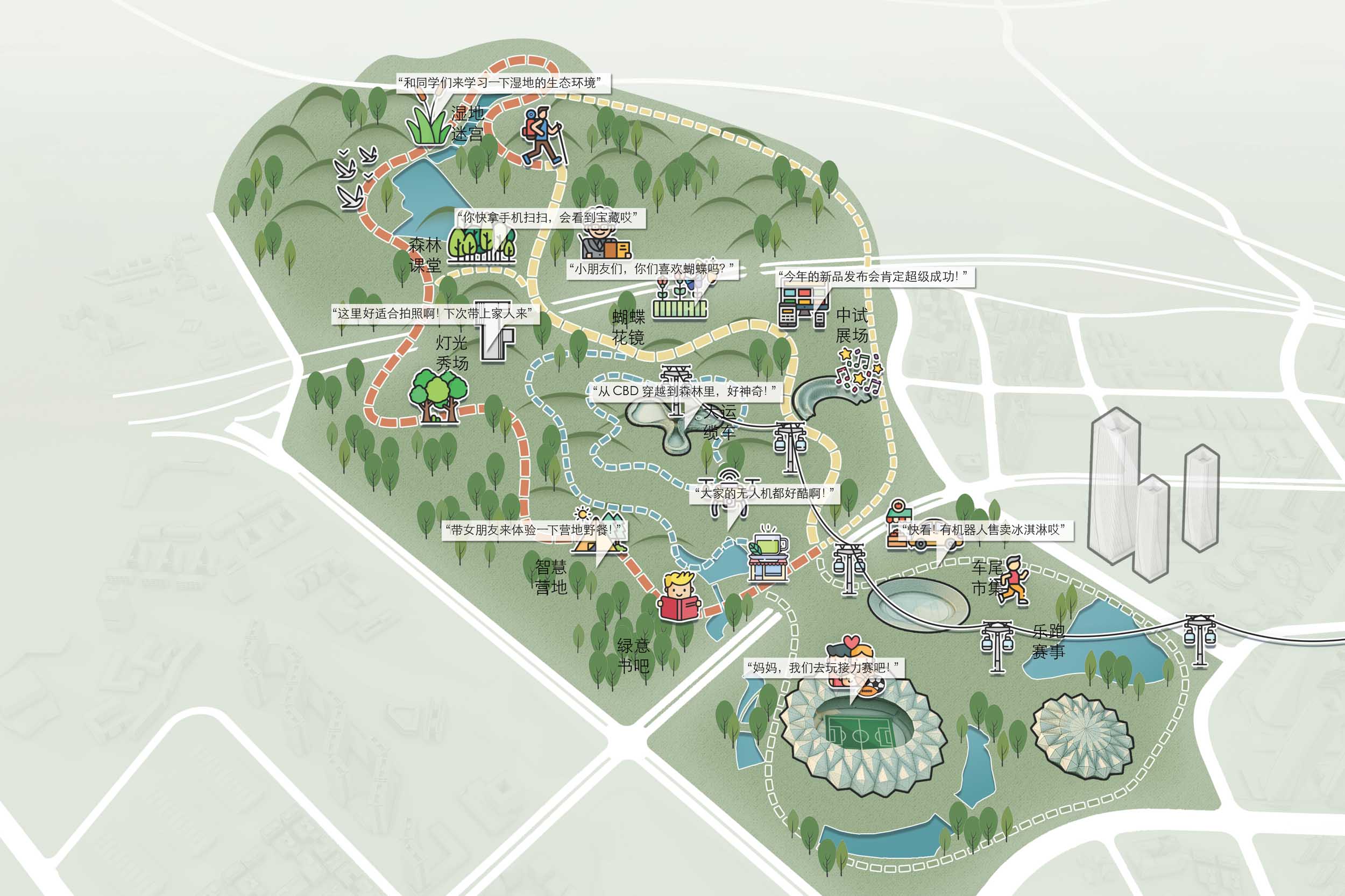 Shenzhen Universiade i-Park experience map