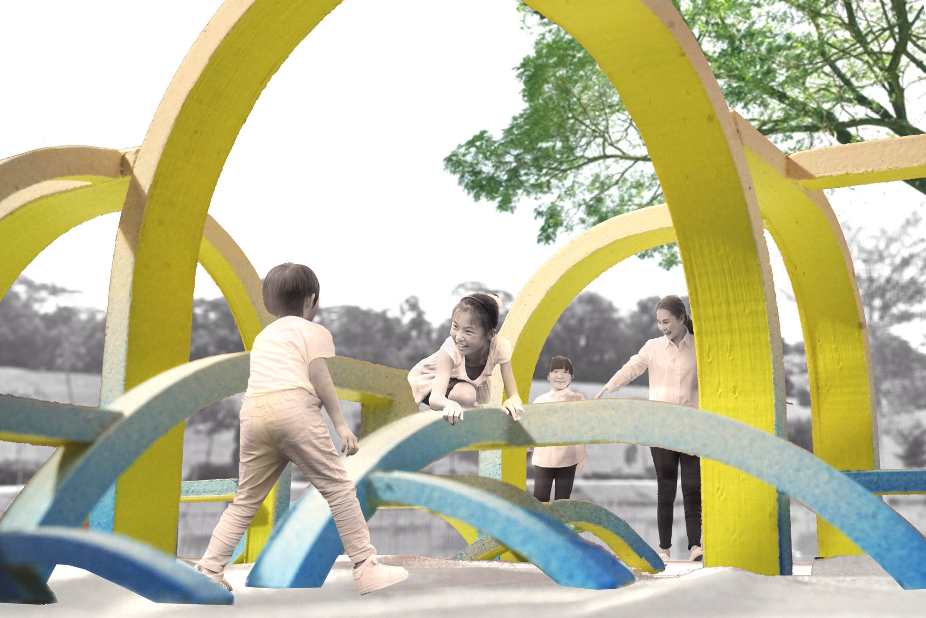 View of the Mother Mangrove installation as part of the PLAY @ Punggol Design