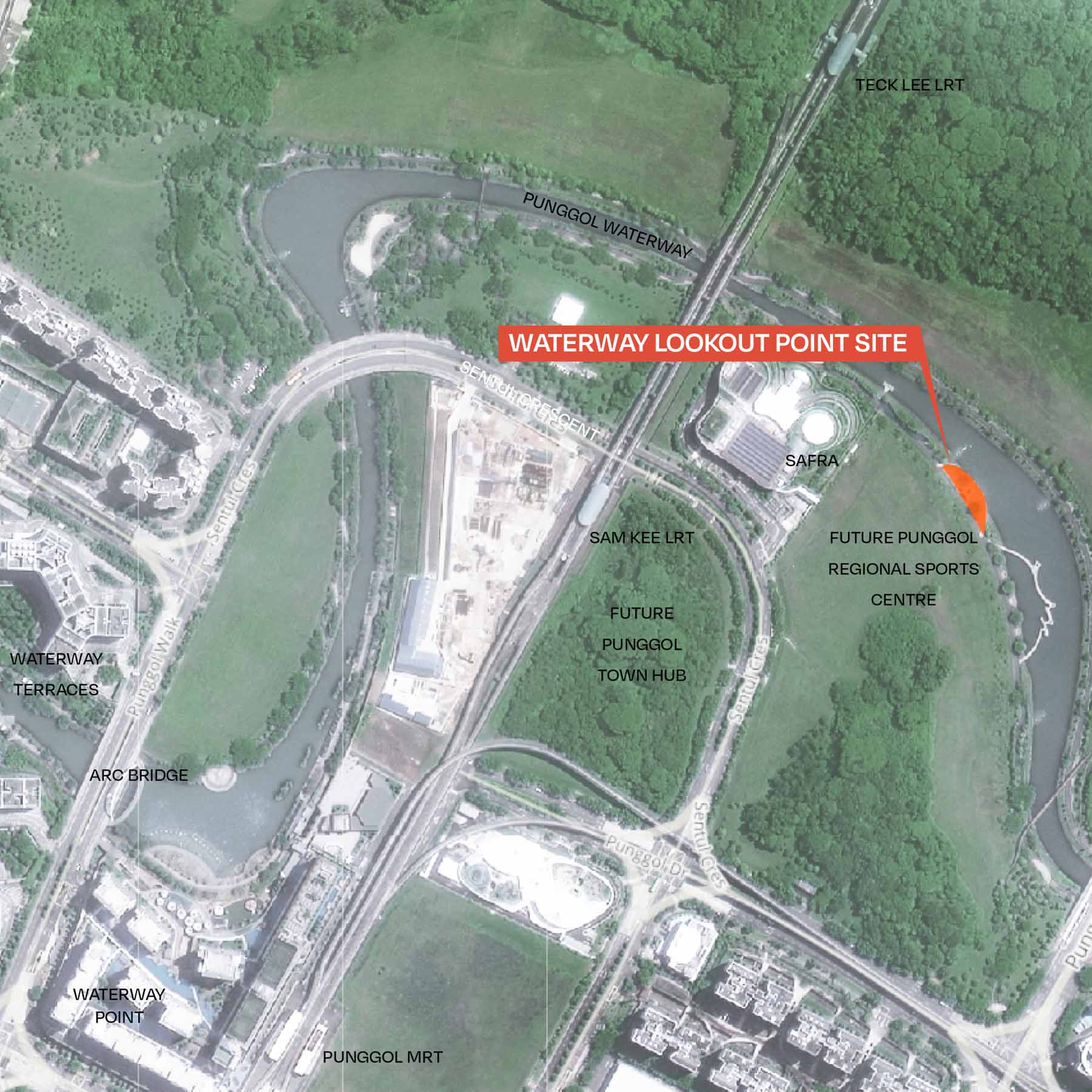 Site context plan of Mother Mangrove installation