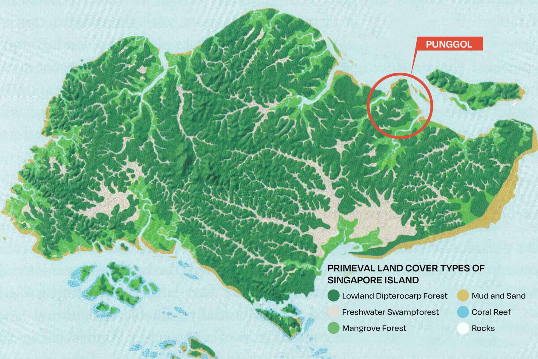 Map of the biophysical environment of Singapore