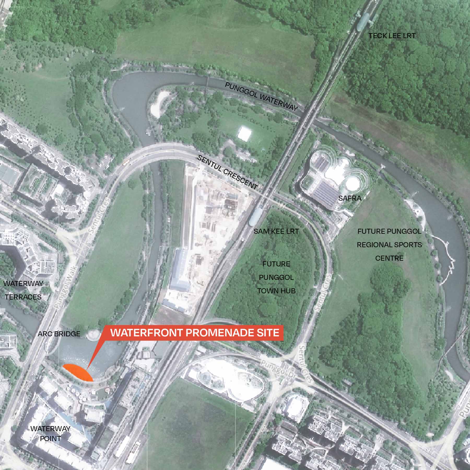 Site context plan for the Pulai Family installation