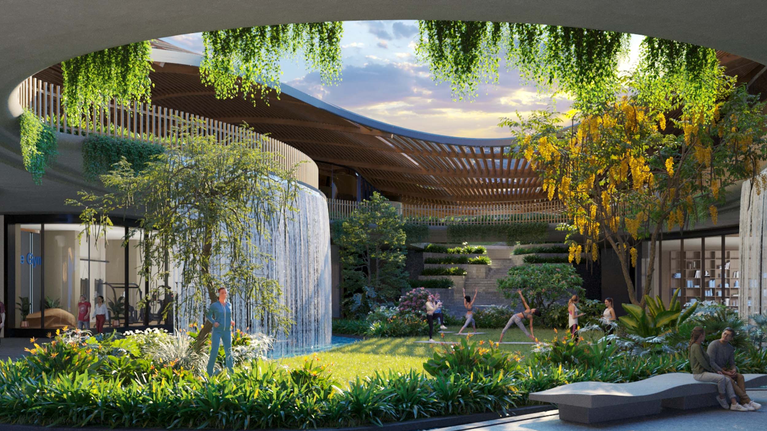 Southlinks-Estate-Clubhouse-RIOS-Philippines-Oculus-Daytime-Waterfall